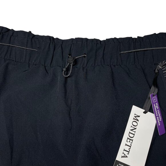 Mondetta Women's Black Shorts L - NWT RunningShine Bright Recycled Fabric Moistu - Picture 3 of 10